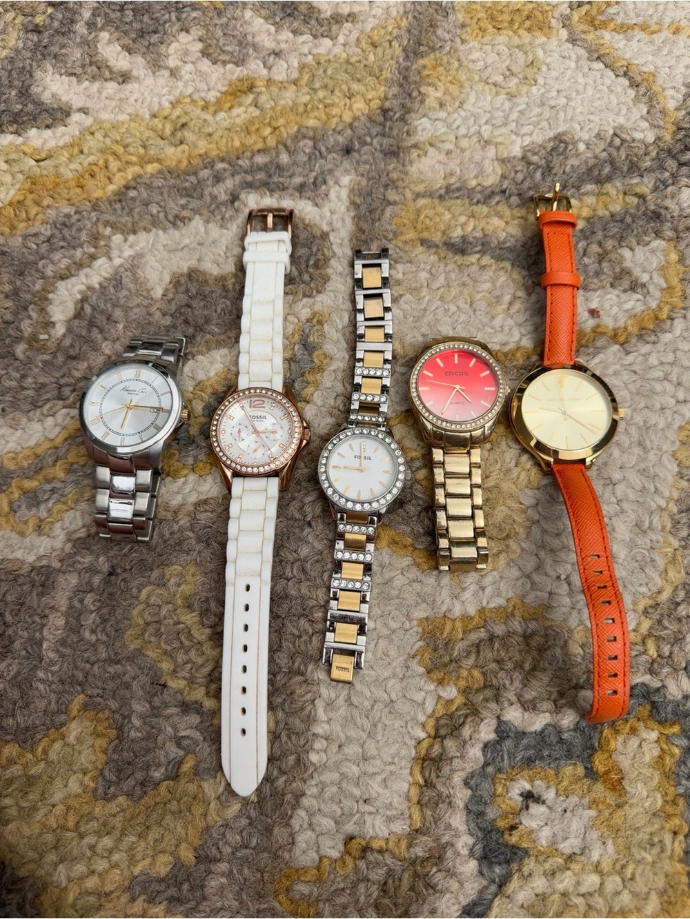 Women’s watch lot- need batteries. Fossil, Kenneth Cole, MK, Chicos
